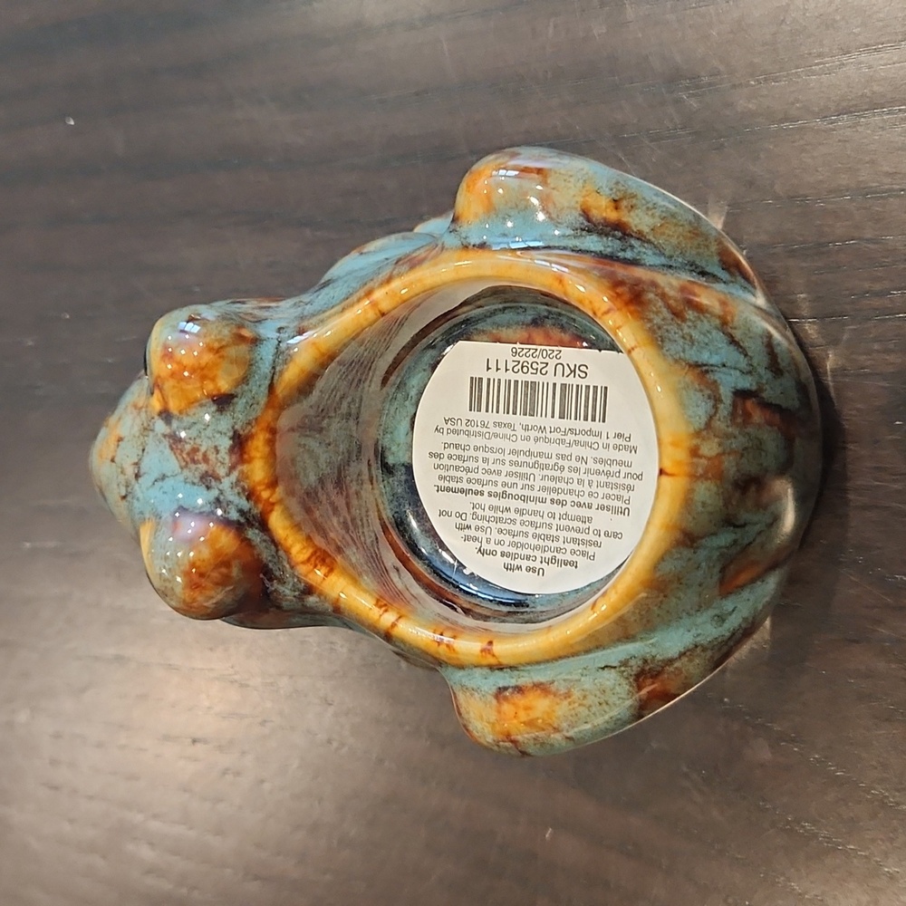 PIER 1 Import Frog Tealite Holder, NEW - Picture 6 of 16